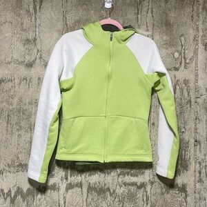 Salomon Lime Green & White Hooded Jacket